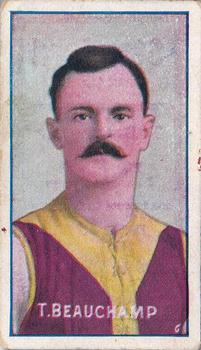 1908-09 Sniders and Abrahams Australian Footballers - Victorian League Players Series D #NNO Tammy Beauchamp Front